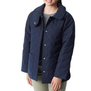 Bass Outdoor Women Quilted Long-Sleeve Navy Jacket Size L